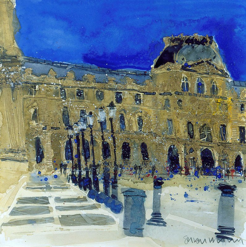Courtyard of the Louvre, Paris
