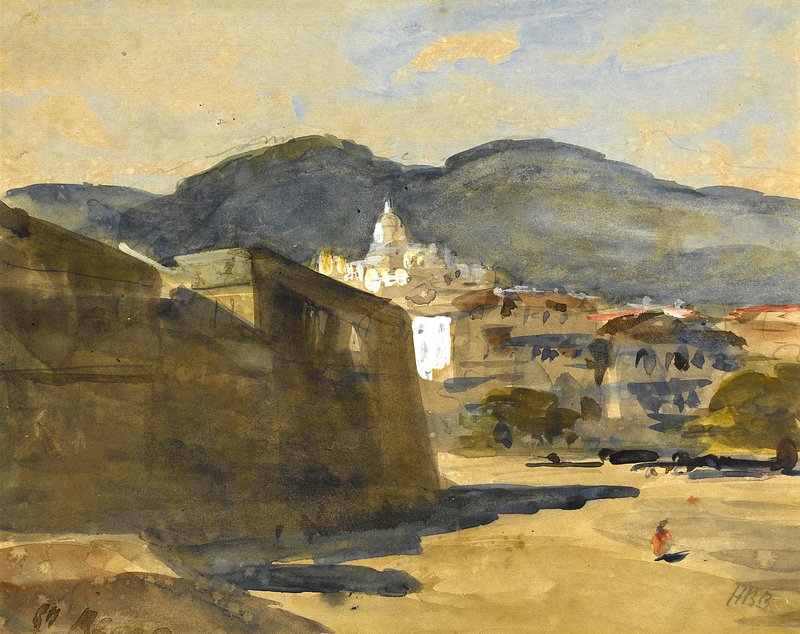 Naples from beneath the city walls