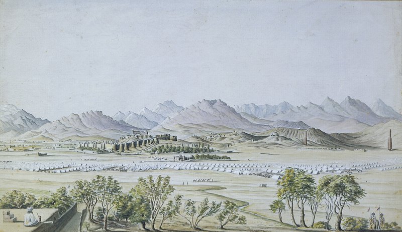 The City of Ghazni from the hills east of the city