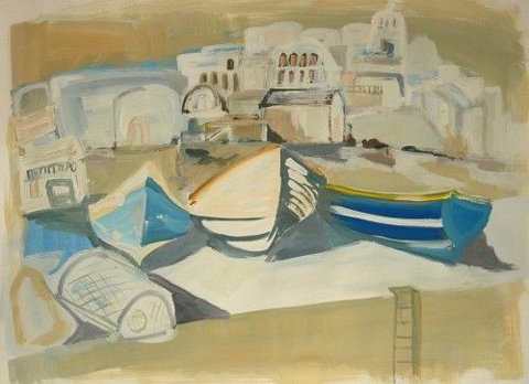 Fishing boats on the quay side