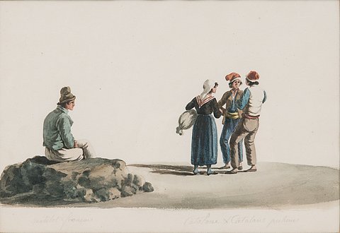 Matelot Francais, Catalane et Catalans pecheurs'